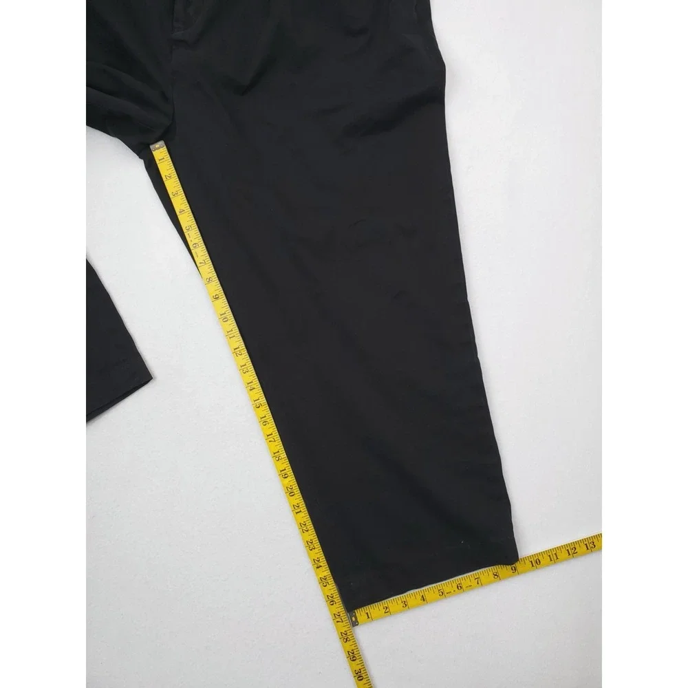 Vintage Polo Ralph Lauren Big Andrew Pants Mens 50Bx27 Black Pleated Slacks